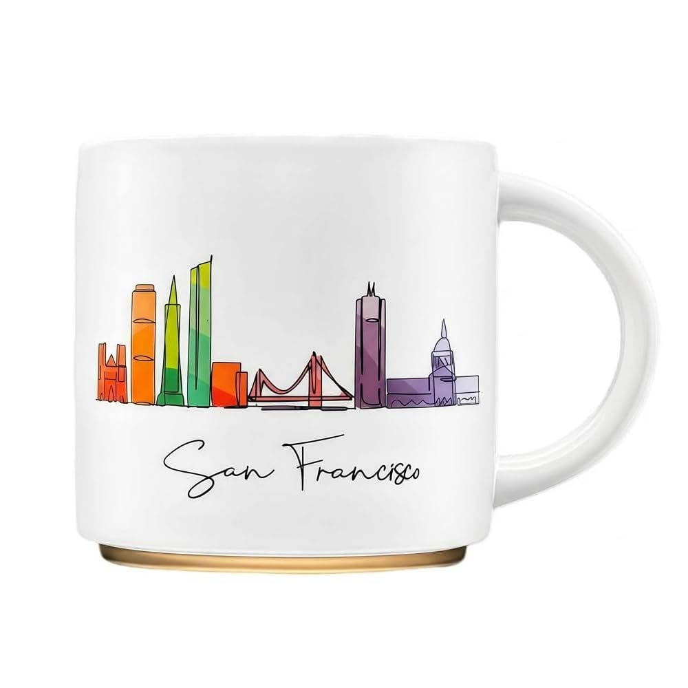 Colorful Skyline Ceramic Mug