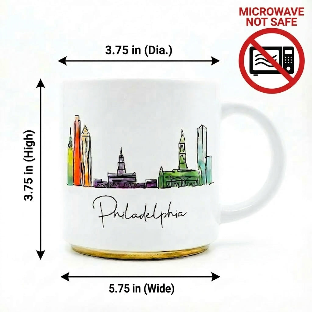 Colorful Skyline Ceramic Mug