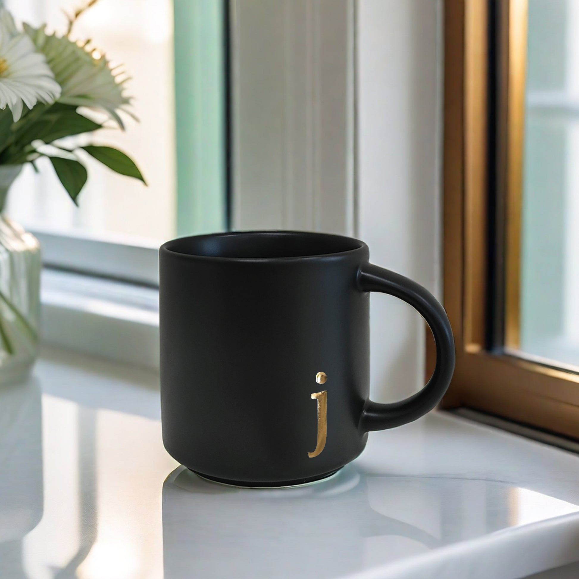 Black Ceramic Mug