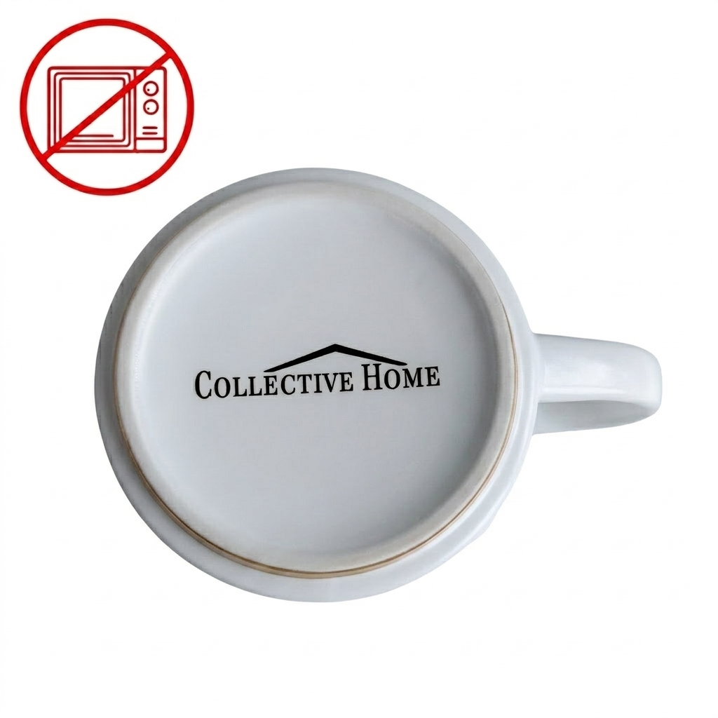 Bow Handle Monogram Mug