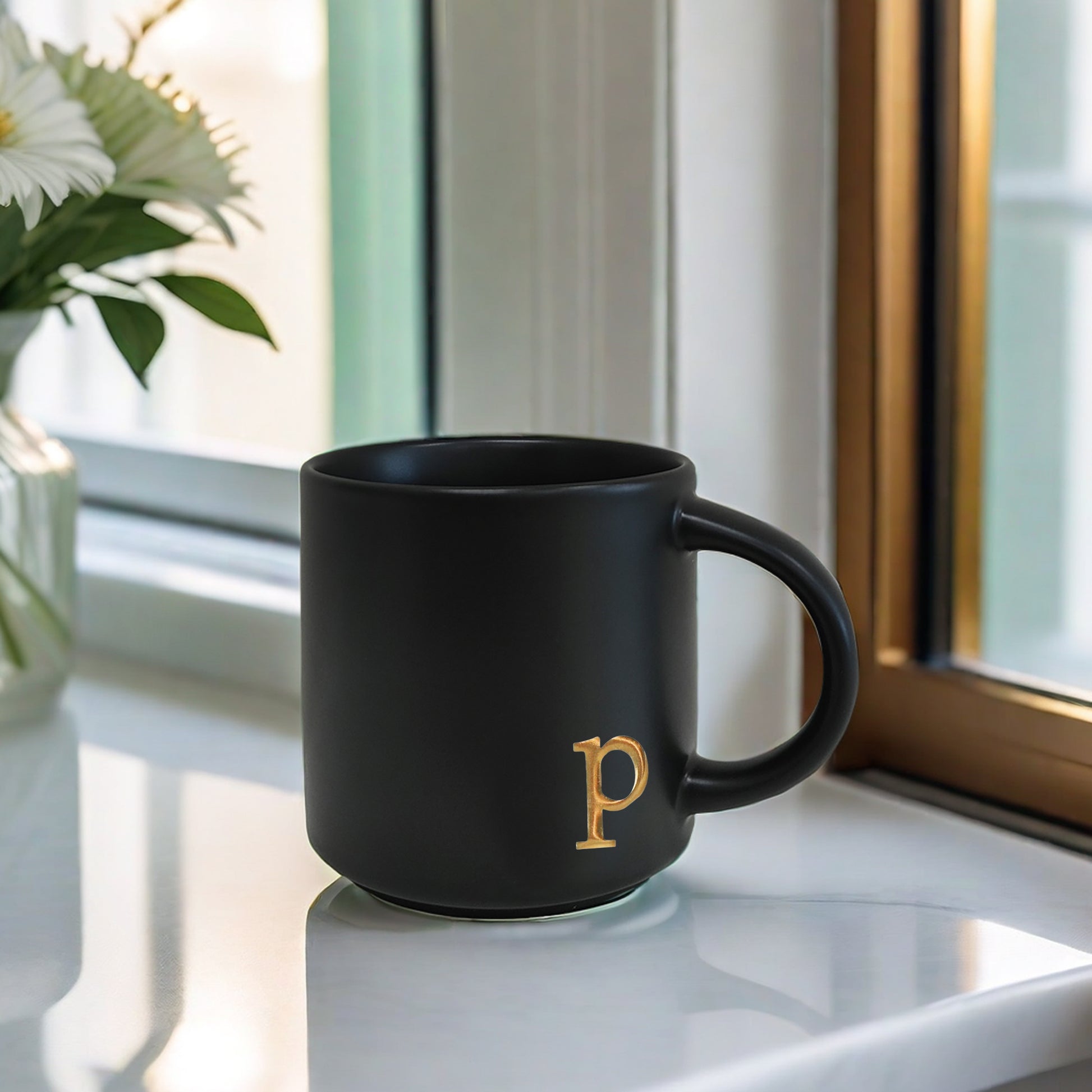Black Ceramic Mug