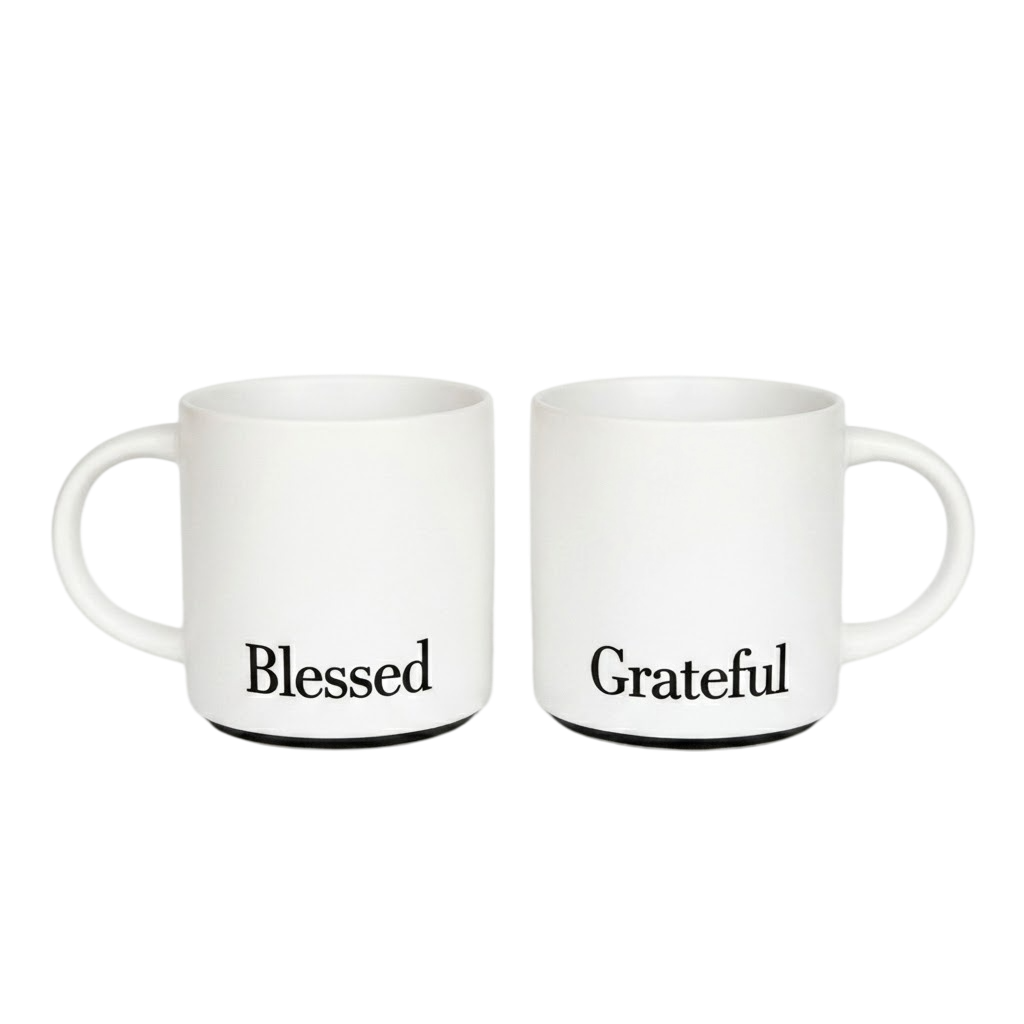 Blessed and Grateful Mug Set