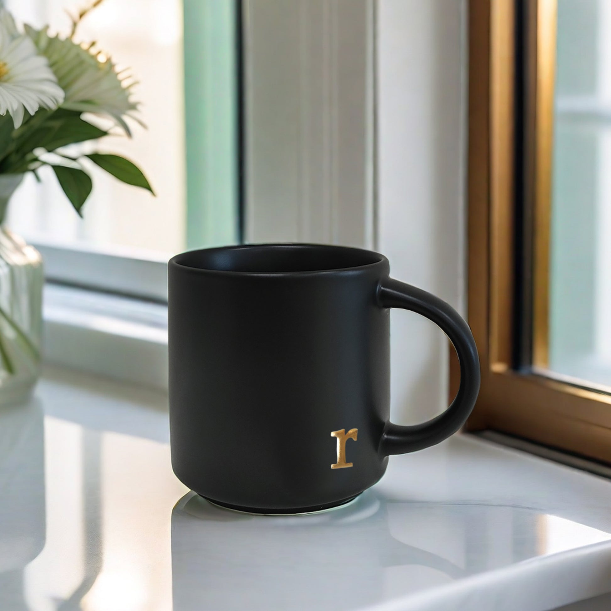 Black Ceramic Mug