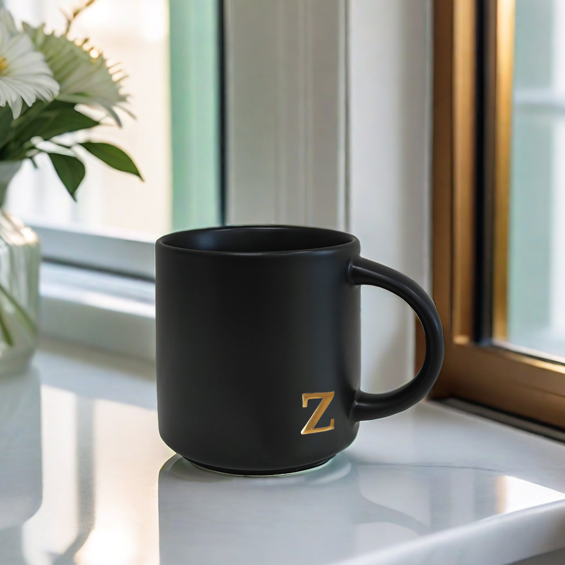 Black Ceramic Mug
